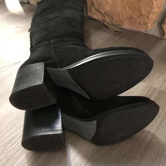 Steve Madden | Shoes | Steve Madden Black Genuine Suede  Steve Madden Black Suede Over The Knee Tall Boots ‘Orabela’ NIB Size 5.5